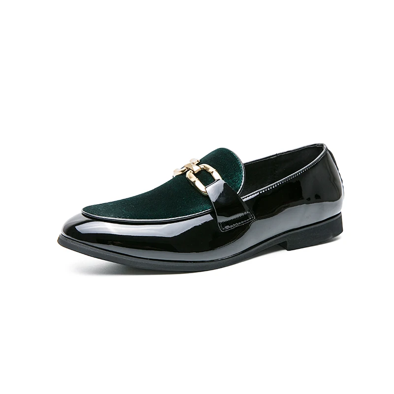 Италиански модел обувки, мъжки Сватбена мода офис обувки, благородна Модни велур, удобни мъжки официалната обувки, кожени обувки с огледално отражение