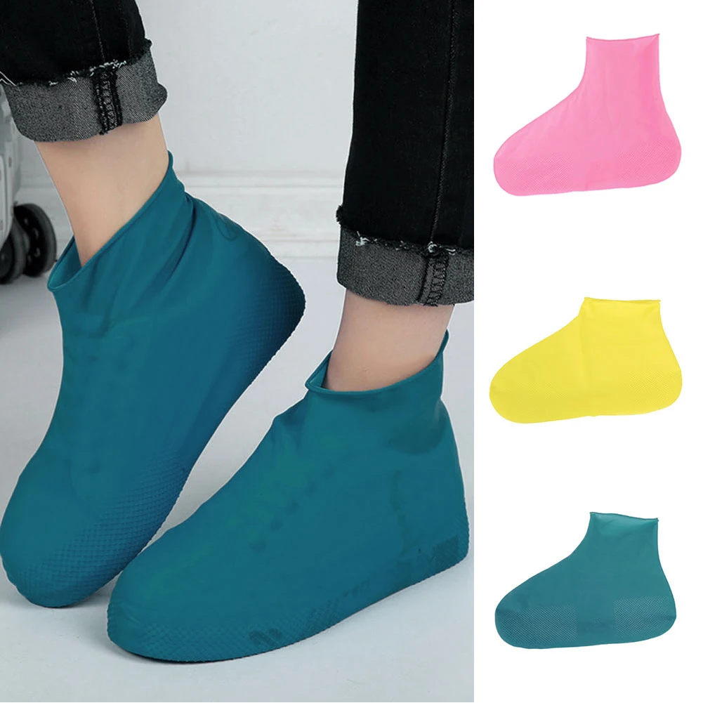 Унисекс, мини многократна употреба калъфи за дъждовна обувки, латексови водоустойчив непромокаеми снегозащитные дамски мъжки обувки, галоши, ботуши
