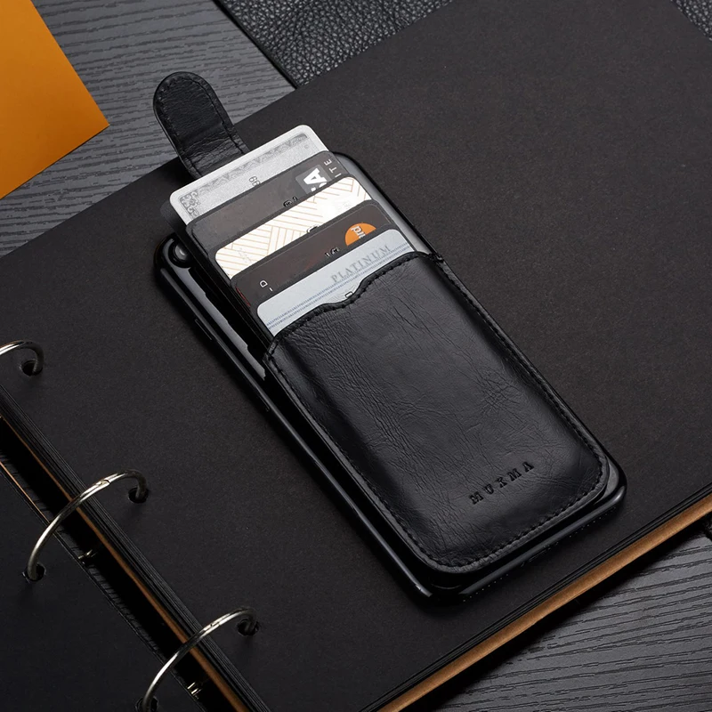 DIENQI, държач за карти, Телефон, rfid чантата си, Залепваща стикер, мобилен телефон, тънък заден джоб, мъжки смарт портфейл, минимализъм, държач за карти