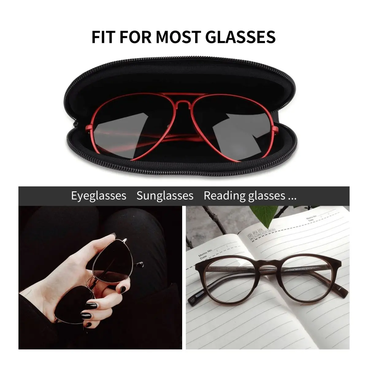 Калъф за очила с шарките на кучешки лапи, модни аксесоари, кутия за съхранение на слънчеви очила, джоб за контактни лещи със защита от надраскване
