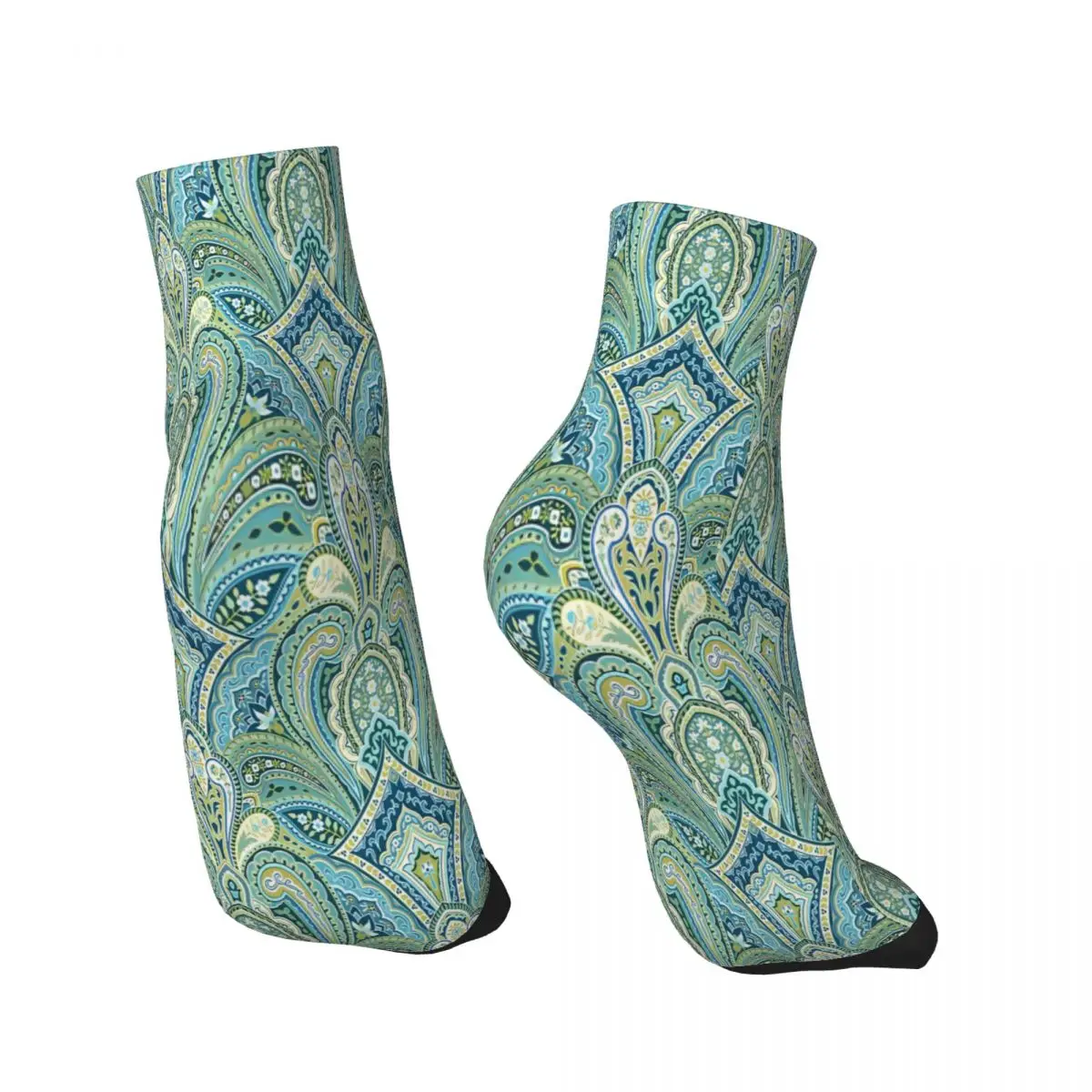Елегантните чорапи до глезена с капки вода Paisley Babylon Мъжки и дамски зимни чорапи в стил хип-хоп