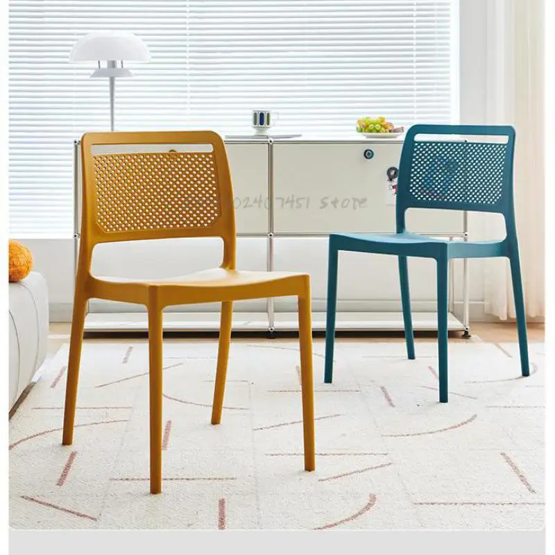 Скандинавски пластмасов стол, маса за хранене, стол, домашен модерен стол с обикновен стол, магазин за чай с мляко, стол за творчески отдих, стол за преговори, рецепционист