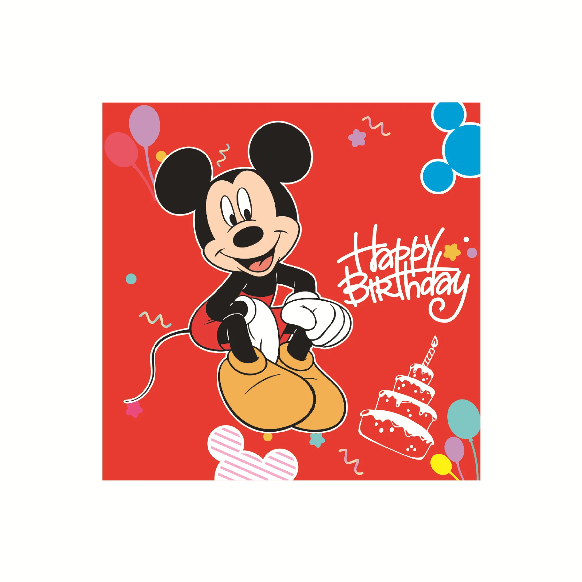 Тематична украса на парти с Мики Маус от червено Анимационни, детски рожден ден, еднократно Тава за хартия, Кърпа, Покривка, Набор от Ножове и лъжици