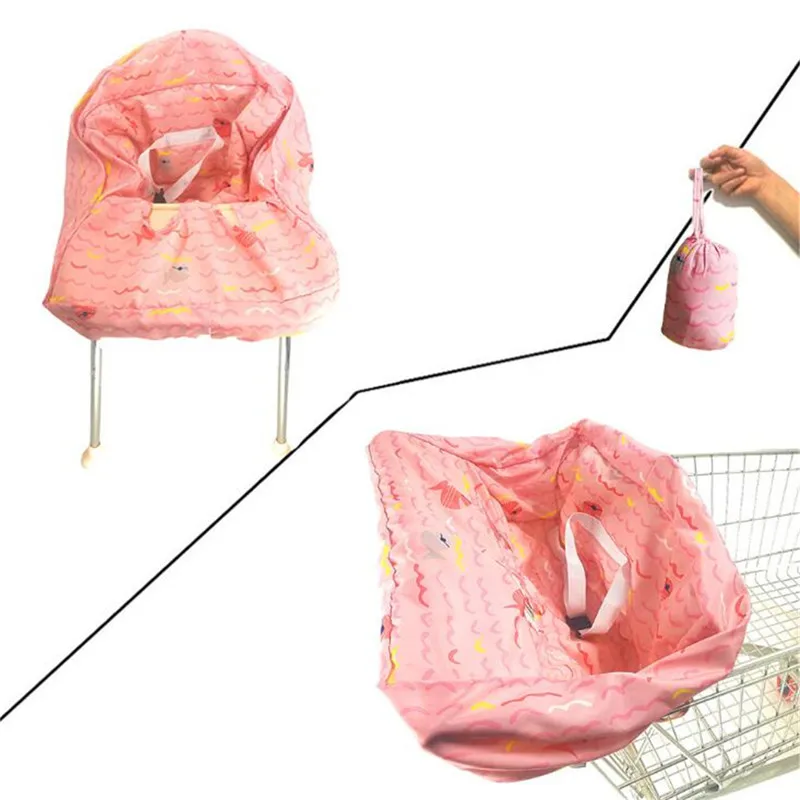 Ново Детско столче за кола кошница за пазаруване в супермаркета, възглавницата за хранене на стол, защита за Безопасно пътуване, преносима въздушна възглавница за кошници за пазаруване