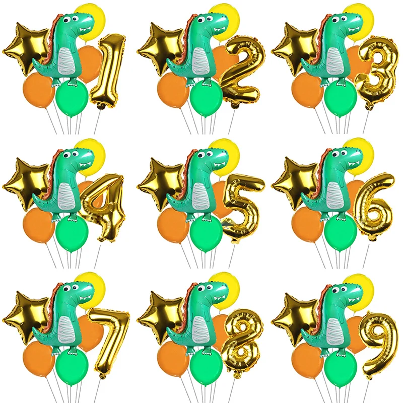 Банер честит Рожден Ден, Парти с Динозаври, Банер С Венец, Украса за парти в чест на Първия Рожден Ден на Момче, Аксесоари за партита в Джунглата