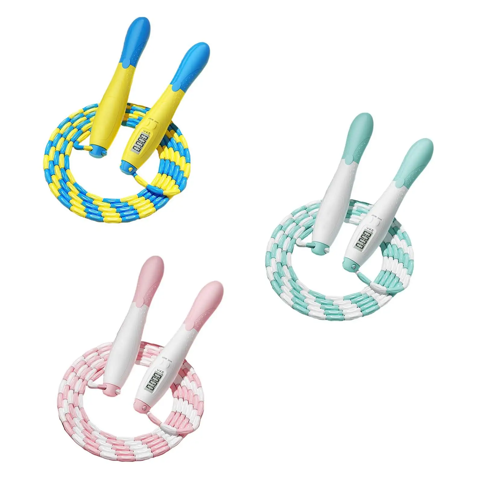 Детска мека бисерная сегментная въже за скачане с броячи, здрав, практичен за мъже, жени и деца, нескользящая дръжка за носене, въжета, без entanglements