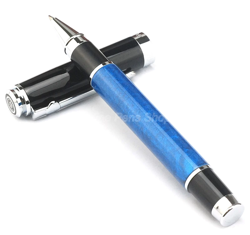 Професионална химикалка писалка Duke, Blue & Silver с метален валяк DRP008