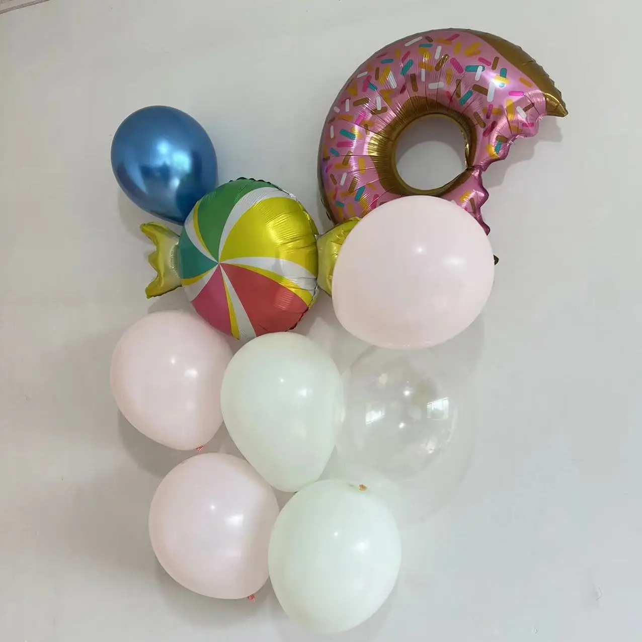 Оформление на Пълнолунието на сто дни 2023 година, на Първия рожден ден на детето, декорация на партита за възрастни, Понички, сладкиши, Бонбони, Алуминиево фолио, балони
