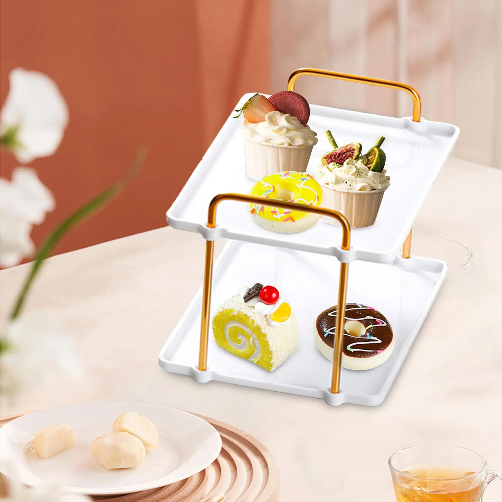 Сервировочный тава за плодови кексчета, развлекателен дисплей за тоалетна масичка в спалнята