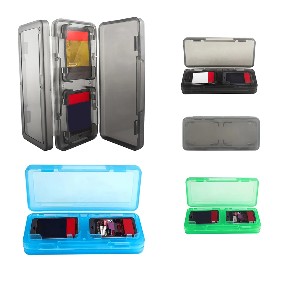Държач за игра на карти 4 в 1, преносим Титуляр за игра на карти, Кутия за съхранение на касети за Nintend Switch, защита за съхранение на карти