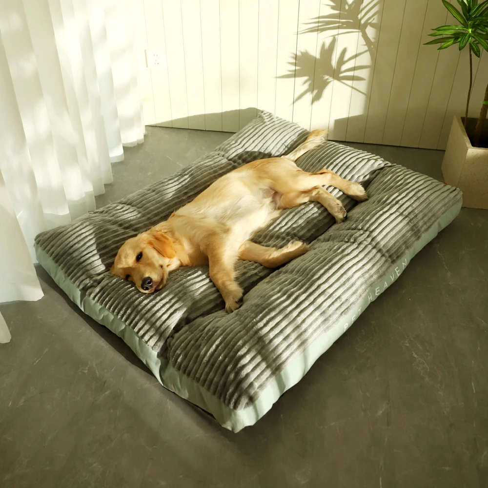 Свалящ голямо легло за кучета с стирающимся калъф, Топли пухкави матрак за сън и за кучета, супер мека подложка за кучета, успокояваща легло за котки, кадифена подложка за котки