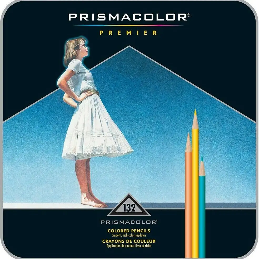 132 Цветни молив за художници Prismacolor, комплект цветни моливи с мека гръбначен мозък, професионални моливи за училище, аксесоари за бродерия
